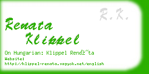 renata klippel business card